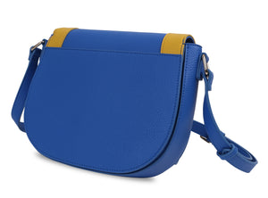 Blue and Gold Crossbody Bag