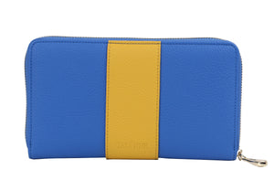 Blue and Gold Zip Waller