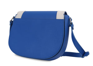 Blue and White Crossbody Bag